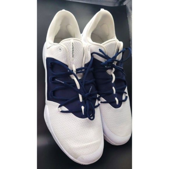 Nike Hyperdunk X Low TB Size 17.5 Basketball Shoes White Navy AT3867-105 main image 9